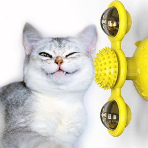 Zabawka dla kota interaktywna świecąca edukacja żółta