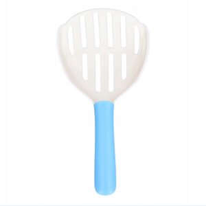 ŁOPATKA SZUFELKA DO ŻWIRKU KUWETY DLA KOTA GŁĘBOKA BIAŁO NIEBIESKA