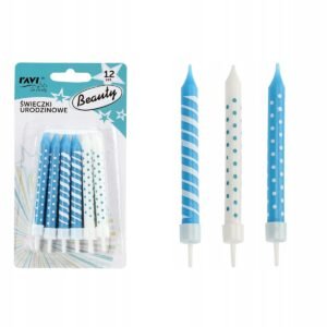 RAVI ŚWIECZKI URODZINOWE BEAUTY 12SZT