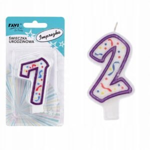 RAVI ŚWIECZKA URODZINOWA CYFERKA 2
