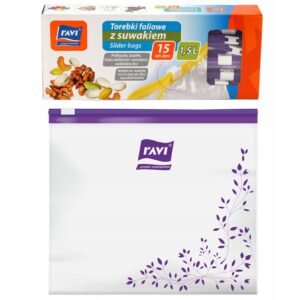 RAVI TOREBKI Z SUWAKIEM 1,5L 15SZT