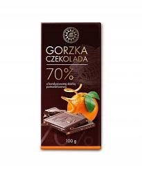 LEWIATAN CZEKOLADA GORZKA 70% POMARA 100G