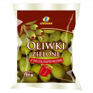 LEWIATAN OLIWKI ZIELONE Z PASTA PAPR. 195G