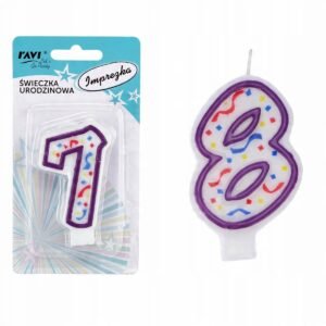 RAVI ŚWIECZKA URODZINOWA CYFERKA 8