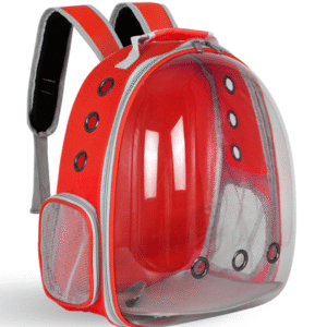TRANSPORTER PLECAK TORBA Z WENTYLACJĄ DLA PSA KOTA ZWIERZĄT CZERWONE