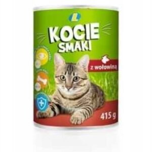 LEWIATAN KARMA DLA KOTA WOŁ PUSZKA 415G