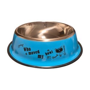 MISKA ANTYPOŚLIZGOWA METALOWA DLA PSA KOTA ŚREDNICA 26CM 0,8L