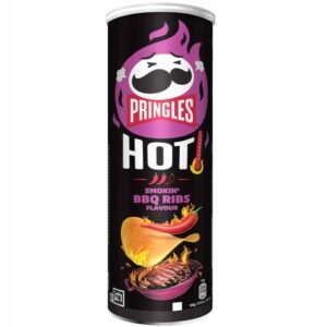 PRINGLES HOT SMOKIN BBQ RIBS 160G