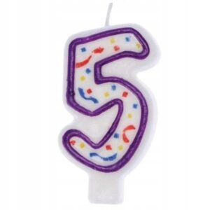 RAVI ŚWIECZKA URODZINOWA CYFERKA 5