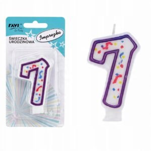 RAVI ŚWIECZKA URODZINOWA CYFERKA 7