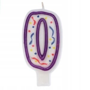 RAVI ŚWIECZKA URODZINOWA CYFERKA 0
