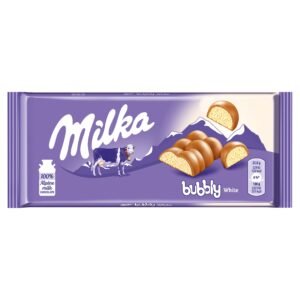 MILKA CZEKOLADA BUBBLY BIAŁA 95G